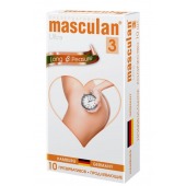 Розовые презервативы Masculan Ultra Long Pleasure с колечками, пупырышками и продлевающим эффектом - 10 шт. - Masculan - купить с доставкой в Бердске