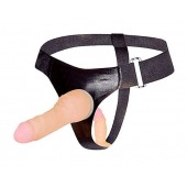 Страпон с вагинальной пробкой - 16,5 см. - Erowoman-Eroman - купить с доставкой в Бердске