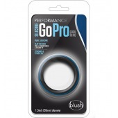 Черно-синее эрекционное кольцо Silicone Go Pro Cock Ring - Blush Novelties - в Бердске купить с доставкой