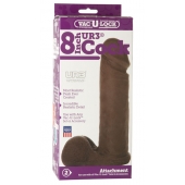 Насадка-реалистик Vac-U-Lock 8  ULTRASKYN Cock - 20,6 см. - Doc Johnson - купить с доставкой в Бердске