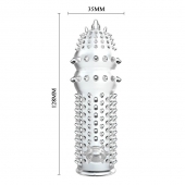 Закрытая прозрачная насадка Crystal sleeve - 14,2 см. - Erowoman-Eroman - в Бердске купить с доставкой