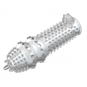 Закрытая прозрачная насадка Crystal sleeve - 14,2 см. - Erowoman-Eroman - в Бердске купить с доставкой