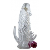 Закрытая прозрачная вибронасадка на пенис Crystal Sleeve Vibe - Erowoman-Eroman - в Бердске купить с доставкой