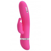 Розовый вибратор Ingram с электростимуляцией - 19,2 см. - Baile - купить с доставкой в Бердске