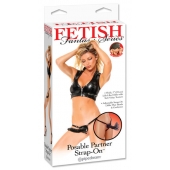 Черный податливый страпон Posable Partner Strap-On - 17,8 см. - Pipedream - купить с доставкой в Бердске