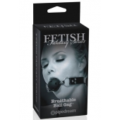 Черный кляп с дырочками Breathable Ball Gag - Pipedream - купить с доставкой в Бердске
