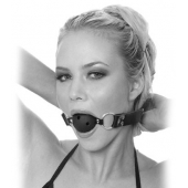 Черный кляп с дырочками Breathable Ball Gag - Pipedream - купить с доставкой в Бердске