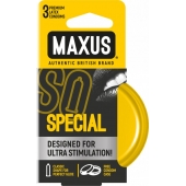 Презервативы с точками и рёбрами в железном кейсе MAXUS Special - 3 шт. - Maxus - купить с доставкой в Бердске