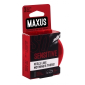 Ультратонкие презервативы в железном кейсе MAXUS Sensitive - 3 шт. - Maxus - купить с доставкой в Бердске
