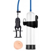 Прозрачная вакуумная вибропомпа Sex Expert с насадкой-вагиной - Sex Expert - в Бердске купить с доставкой