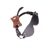 Маска из натуральной кожи с контрастной строчкой по краю - Sitabella - купить с доставкой в Бердске