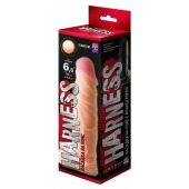 Телесная насадка на Harness с коннектором BLACK LINE - 17,5 см. - LOVETOY (А-Полимер) - купить с доставкой в Бердске