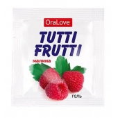Пробник гель-смазки Tutti-frutti с малиновым вкусом - 4 гр. - Биоритм - купить с доставкой в Бердске
