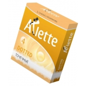 Презервативы Arlette Dotted с точечной текстурой - 3 шт. - Arlette - купить с доставкой в Бердске
