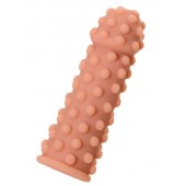 Телесная реалистичная насадка KOKOS Extreme Sleeve 02 с дополнительной стимуляцией - 12,7 см. - KOKOS - в Бердске купить с доставкой