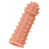 Телесная реалистичная насадка KOKOS Extreme Sleeve 03 с дополнительной стимуляцией - 12,7 см. - KOKOS - в Бердске купить с доставкой