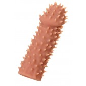 Телесная реалистичная насадка KOKOS Extreme Sleeve 07 с дополнительной стимуляцией - 12,7 см. - KOKOS - в Бердске купить с доставкой