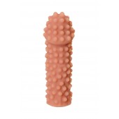 Телесная реалистичная насадка KOKOS Extreme Sleeve 10 с дополнительной стимуляцией - 14,7 см. - KOKOS - в Бердске купить с доставкой