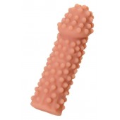 Телесная реалистичная насадка KOKOS Extreme Sleeve 10 с дополнительной стимуляцией - 14,7 см. - KOKOS - в Бердске купить с доставкой