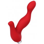 Красный силиконовый вибростимулятор простаты Proman - 12,5 см. - ToyFa - в Бердске купить с доставкой