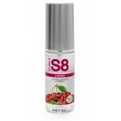 Смазка на водной основе S8 Flavored Lube со вкусом вишни - 50 мл. - Stimul8 - купить с доставкой в Бердске