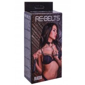 Черный поводок и чокер с кольцом Rada - Rebelts - купить с доставкой в Бердске