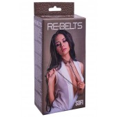 Коричневый поводок и чокер с кольцом Sofi - Rebelts - купить с доставкой в Бердске