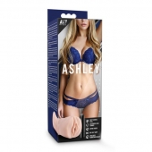 Телесный мастурбатор-вагина с вибропулей Ashley - Blush Novelties - в Бердске купить с доставкой