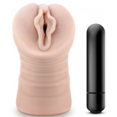 Телесный мастурбатор-вагина с вибропулей Ashley - Blush Novelties - в Бердске купить с доставкой