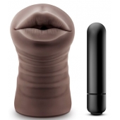 Коричневый мастурбатор-ротик Heather - Blush Novelties - в Бердске купить с доставкой