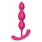 Розовый анальный стимулятор SILKY SMOOTH T-TEARDROP - 11 см. - Dream Toys
