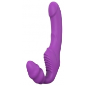 Фиолетовый безремневой вибрострапон DOUBLE DIPPER - Dream Toys - купить с доставкой в Бердске