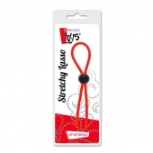 Красное эрекционное лассо с одной бусиной-утяжкой STRETCHY THIN LASSO - Dream Toys - в Бердске купить с доставкой