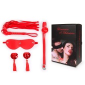 Пикантный набор БДСМ из 4 предметов в красном цвете - Notabu - купить с доставкой в Бердске