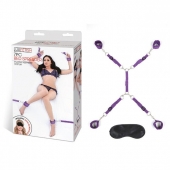 Фиолетовый набор фиксаций на кровати Classic Bedspreader - Lux Fetish - купить с доставкой в Бердске