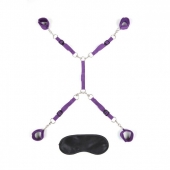 Фиолетовый набор фиксаций на кровати Classic Bedspreader - Lux Fetish - купить с доставкой в Бердске