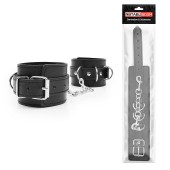 Черные оковы на регулируемых ремешках с цепочкой - Notabu - купить с доставкой в Бердске