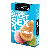 Презервативы для орального секса DOMINO Sweet Sex с ароматом мороженого - 3 шт. - Domino - купить с доставкой в Бердске