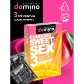 Презервативы для орального секса DOMINO Sweet Sex с ароматом манго - 3 шт. - Domino - купить с доставкой в Бердске