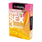 Презервативы для орального секса DOMINO Sweet Sex с ароматом манго - 3 шт. - Domino - купить с доставкой в Бердске