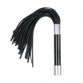 Черная плеть Easytoys Flogger With Metal Grip - 38 см. - Easy toys - купить с доставкой в Бердске