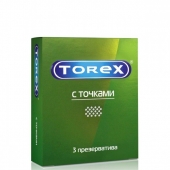 Текстурированные презервативы Torex  С точками  - 3 шт. - Torex - купить с доставкой в Бердске