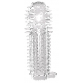 Закрытая прозрачная насадка на пенис с шипиками Nubby Sleeve - 14,5 см. - Chisa - в Бердске купить с доставкой