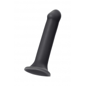 Черный фаллос на присоске Silicone Bendable Dildo XL - 20 см. - Strap-on-me - купить с доставкой в Бердске