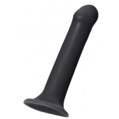 Черный фаллос на присоске Silicone Bendable Dildo XL - 20 см. - Strap-on-me - купить с доставкой в Бердске