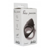 Черное эрекционное виброкольцо Pure Passion Sunset - Lola Games - в Бердске купить с доставкой