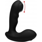 Черный стимулятор простаты Alpha-Pro 7X P-Milker Silicone Prostate Stimulator with Milking Bead - XR Brands - в Бердске купить с доставкой