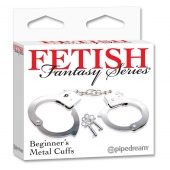 Металлические наручники Beginner s Metal Cuffs - Pipedream - купить с доставкой в Бердске