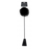 Черный стек Feather Crop с пуховкой на конце - 53,3 см. - Pipedream - купить с доставкой в Бердске