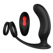 Черный массажер простаты REMOTE P-PLEASER - Dream Toys - в Бердске купить с доставкой